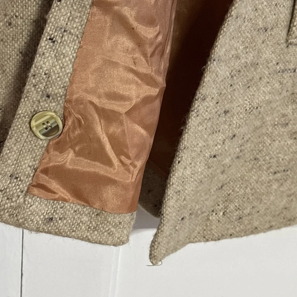 Vintage Hourihan Dublin Ireland‎ Heavy Wool Cape Coat Cloak Ireland Large